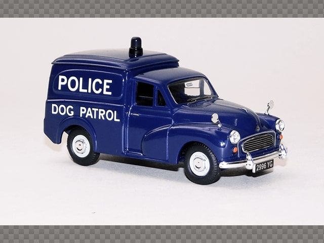 MORRIS MINOR 1000 VAN Polizei 1:43 ATLAS UK POLICE DIECAST MODELL AUTO CAR U4 