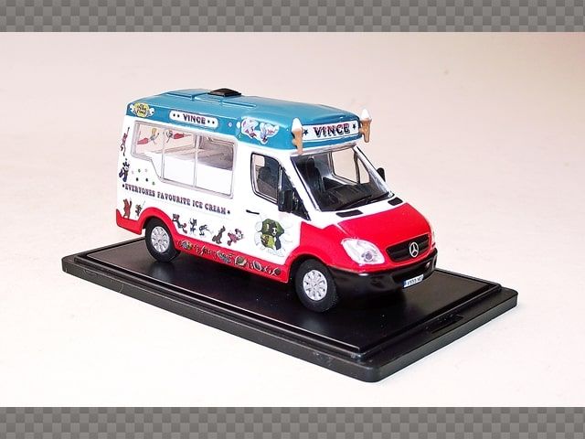 GREAT GIFTS. whitby ice cream van KEYRINGS 1:76 DIECAST MODEL CARS 