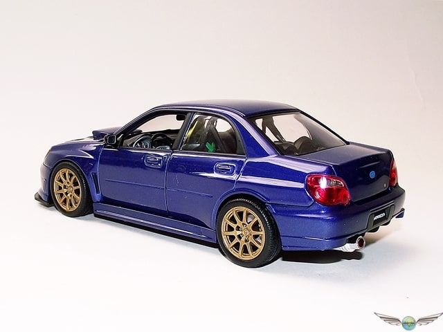 Subaru Impreza WRX STI Blue 1:24 Scale Die-Cast Model Toy Car 