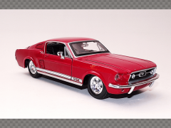 FORD MUSTANG GT ~ 1967 ~ RED | 1:24 Diecast Model Car