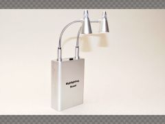 LED LIGHT STAND ~ SILVER | Showcase & Displays