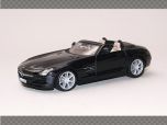 MERCEDES BENZ SLS AMG ROADSTER ~ BLACK | 1:32 Diecast Model Car